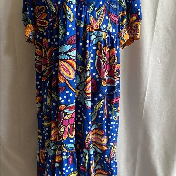 NWT Tabitha Brown X Target Floral/Polka-Dot Print Dress - Picture 3 of 5